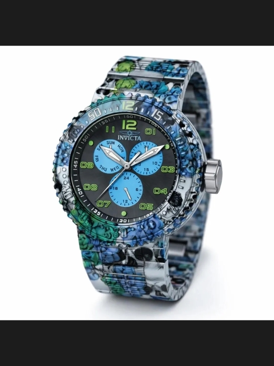 Invicta Other - Invicta Pro Diver NeoArt Flux Men's Watch - 52mm, Aqua Plating, Steel